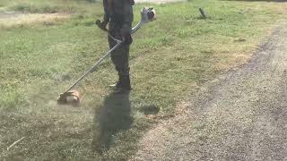 Stihl FS 55 Brushcutter working video Indian unit [upl. by Aimil]