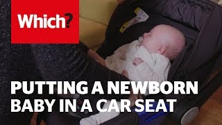 How to put a newborn baby in a car seat [upl. by Quarta]