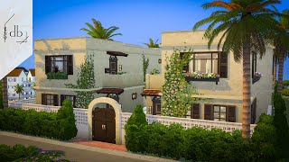 Spanish Apartments  The Sims 4 Speed Build [upl. by Aiouqes]