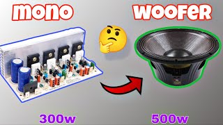 4 Transistor  300w Mono Board vs Woofer 500w 🔥 [upl. by Horton950]