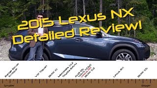 2015 Lexus NX 200t and NX 300h Detailed Review and Road Test [upl. by Eirok590]