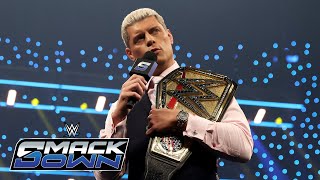 Cody Rhodes challenges Gunther to come to SmackDown SmackDown highlights Oct 18 2024 [upl. by Eneleoj]