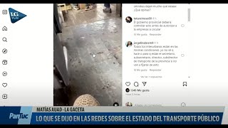 En las redes sociales uno de los principales reclamos es sobre el estado de los colectivos [upl. by Adyeren419]