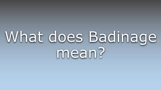 What does Badinage mean [upl. by Betthezul901]