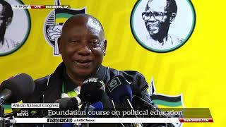 ANC NEC Meeting  Ramaphosa speaks on the partys Foundation Course on Political Education [upl. by Carroll921]