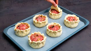 Buy puff pastry and minced meat  you must try this healthy appetizer [upl. by Groos]