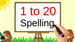 1 to 20 spelling  Numbers Names 1 to 20 with spelling  one to twenty spelling in english [upl. by Acacia]