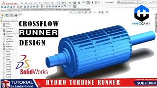 Crossflow Runner Assembly in Solidworks I Hydro Turbines Design [upl. by Peter]