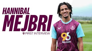 Hannibal Mejbri Joins Clarets Ranks  FIRST INTERVIEW [upl. by Alleda663]