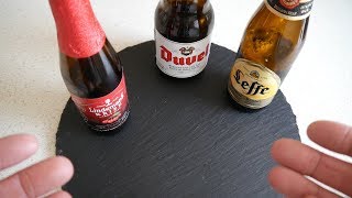 Belgian Beer Taste Test  Duvel Leffe Lindemans Kriek [upl. by Babara]