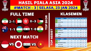 Hasil Piala Asia 2024  Iran vs Uni Emirat Arab  Klasemen Piala Asia Qatar 2023 Terbaru [upl. by Edwards]