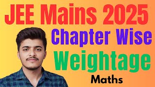 JEE Mains 2025 Chapter Wise Weightage  JEE 2025 Weightage Of all Chapters [upl. by Harbot]