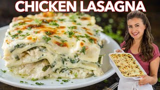 Easy CHICKEN LASAGNA With Creamy White Sauce [upl. by Wetzel]