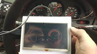 RX7 FD3S APEXi Power FC ECU Digital Dash first test [upl. by Iman851]