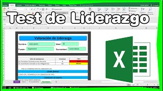 Test de Liderazgo de Valoración Básica en Excel [upl. by Elana745]