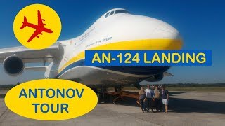 Antonov Plant Tour with AN124 Ruslan Landing and Cockpit Visit [upl. by Nealon]