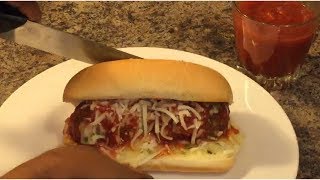 OUTRAGEOUS TASTE How to make Meatball subs [upl. by Waterman]