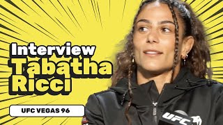 Tabatha Ricci really wants a finish over Angela Hill at UFC Vegas 96 [upl. by Jaine]