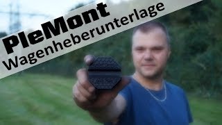 Review plemont Wagenheberunterlage zum Schutz der Karosserie beim aufbocken [upl. by Barnabe768]