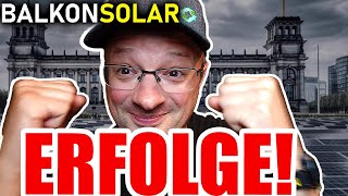 Balkonsolar Petition  ZWEI krasse ERFOLGE [upl. by Ablasor]