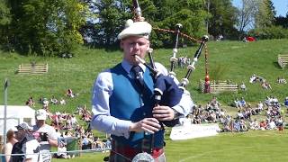 Piper Graham Drummond Solo Piping Competition Highland Gathering Blair Atholl Perthshire Scotland [upl. by Nyrat]