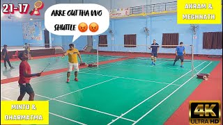 TOM amp JERRY KI TARAH LADTE HAIN YE GAME MEIN  😾🤣 Mens Doubles Badminton Match🏸🔥 4KHDR GBC [upl. by Eeresed932]