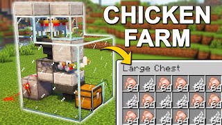 LOSSLESS Automatic Chicken Farm in Minecraft 121 Tutorial [upl. by Jamin]