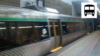 Transperth Trains ASeries EMU  Departing EsplanadeElizabeth Quay Station [upl. by Htezil]