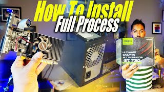 Frontech GT 730 DDR3 4GB Graphics Card Unboxing And Install Step By Step  Price [upl. by Gizela181]