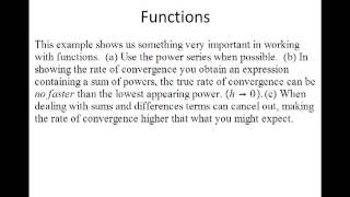 Rates of Convergence [upl. by Fonda]