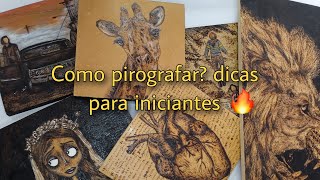 pirografia para iniciantes  como começar a pirografar [upl. by Anitsugua]