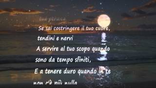 Se  if Rudyard Kipling Italian version testo lyrics on screen [upl. by Penn]