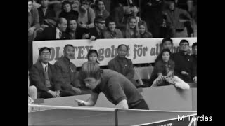 Hans Alsér  Milivoj Karakasevic Stellan Bengtsson  Chuang Tsetung Swedish Open 1970 [upl. by Akinas851]