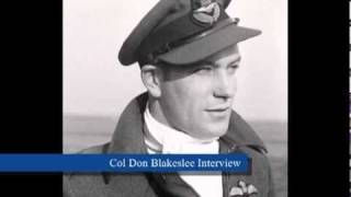 Colonel Don Blakeslee Interview  RCAF Part 1 [upl. by Aicercal]