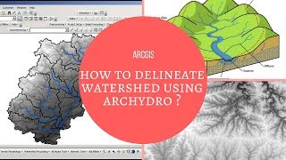 ARCGIS  How to delineate watershed using ARC HYDRO [upl. by Leunamesoj]