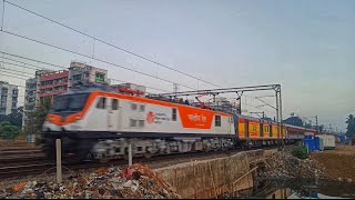 Indias 1st WAP7 Locomotive With Urinal Fitted KANPUR WAP7 37296  Amritsar Kochuveli Express [upl. by Silyhp]