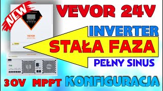 New iNVERTER VEVOR 24V  MAŁY ale MOCARZ STAŁA FAZA [upl. by Marcille]