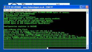 CCNA CCNP  Cisco IOS Upgrade via TFTP [upl. by Aynotan]