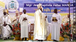 Ordination épiscopale  lappel du nouvel évêque de ziguinchor [upl. by Wardle]