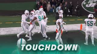 DolphinsJets 1st half ends with 2 defensive touchdowns and 3 turnovers [upl. by Vieva]