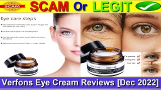 Verfons Eye Cream Reviews Dec 2022  with Proof  Does It Work😲 Verfons Firming Eye Cream Reviews [upl. by Si896]