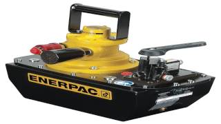 Omega 22903 Black 10000 PSI Air Actuated Hydraulic Treadle Pump [upl. by Sacttler833]