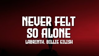 Labrinth ft Billie Eilish  Never Felt So Alone Lyrics [upl. by Joung587]