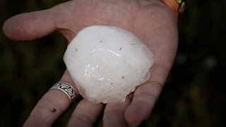 Hail Storm at Sturgis Rally Full Throttle Saloon 2009 [upl. by Modla]