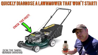 Lawnmower Wont Start Simple Method To Quickly Diagnose It [upl. by Marron]