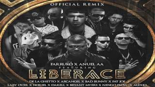 Farruko Ft Anuel AA Fat Joe Arcangel Lary Over Y Más  Liberace Official Full Remix [upl. by Nnylecyoj847]