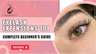 Classic Eyelash Extensions 101 Techniques Tips and Tricks For Beginner 1 Lash Tutorial [upl. by Jacy422]