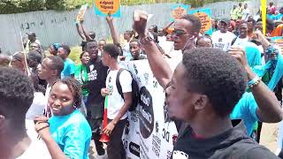 PEACEFUL PROTEST AGAINST IMF amp WORLD BANK DEBT AT MATHARE RESIDENCY [upl. by Keeryt184]