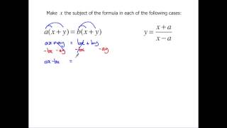 Level 2 Further Maths GCSE  Rearranging formulae [upl. by Sigfried]