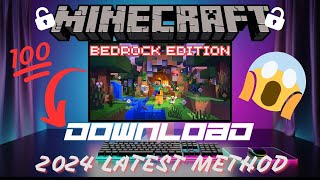 How To Download Minecraft Bedrock Edition For Free In PC  Minecraft BE Download on PC and Laptop [upl. by Atarman20]